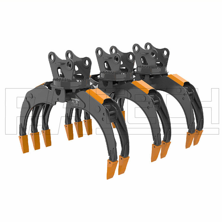 Hydraulic Grapple, Backhoe Log Grapple for Wood and Stone Loading