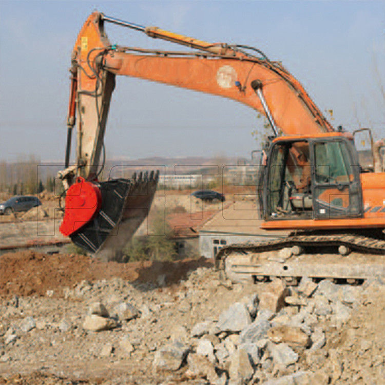 W1350mm VOLVO Excavator Screening Bucket , 50T Demolition Bucket
