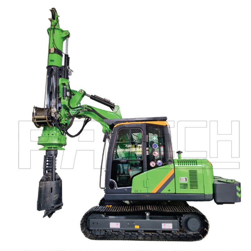 Depth 12m 10ton Excavator Mounted Mud Rotary Drill Rig For CAT