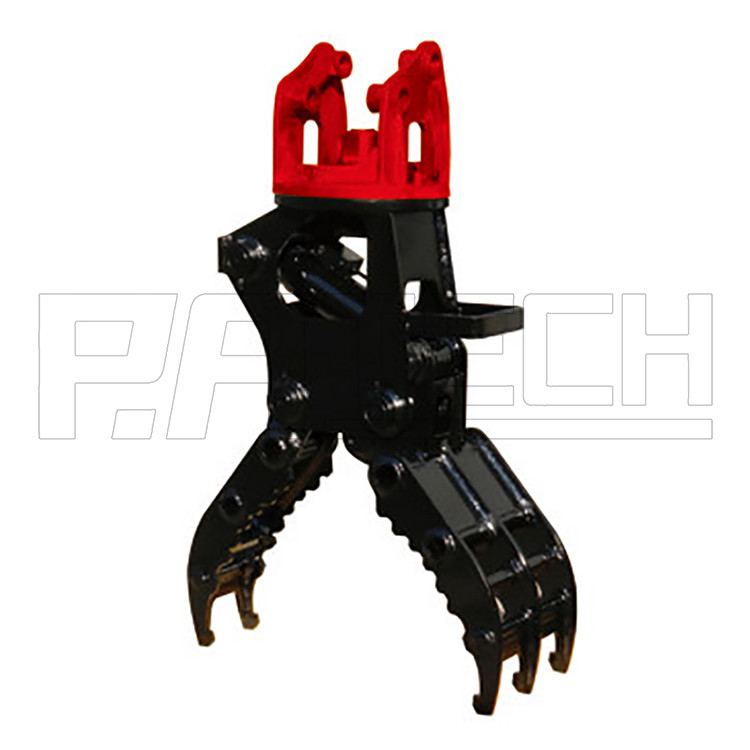 Excavator Log Grapple 360 degree rotation to provide more flexible grasping effect