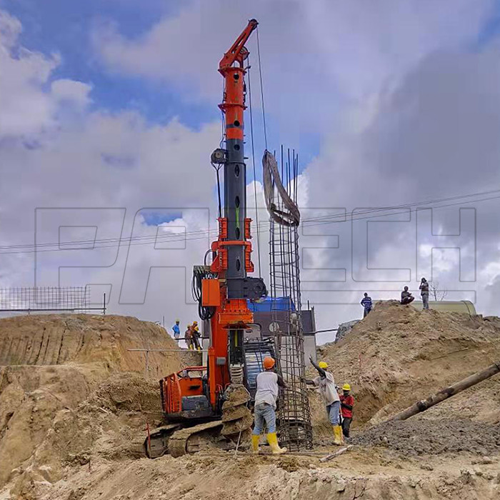 Dia1200mm l24m Excavator Mounted Hydraulic Piling Machine