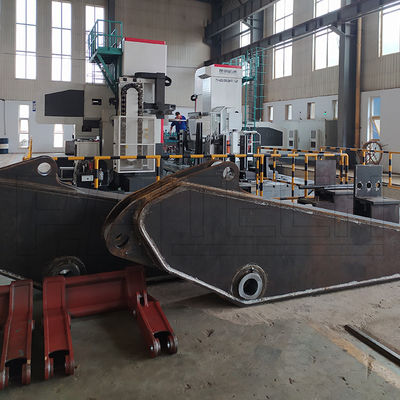 Clamshell Frame Synchronous Excavator Boom Subway Repair 4950kg Clamshell Telescopic Arm ...